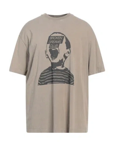 Amish Man T-shirt Khaki Size L Cotton