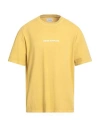 Amish Man T-shirt Mustard Size L Cotton In Yellow