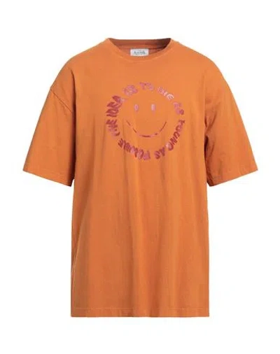 Amish Man T-shirt Rust Size Xl Cotton In Red