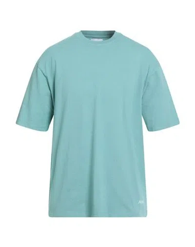 Amish Man T-shirt Turquoise Size Xxl Cotton In Blue