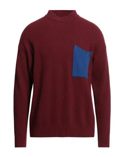 Amish Man Turtleneck Brick Size Xl Wool, Polyamide, Viscose, Cashmere In Red
