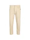 Amish Beige Solid Casual Pants In Neutral