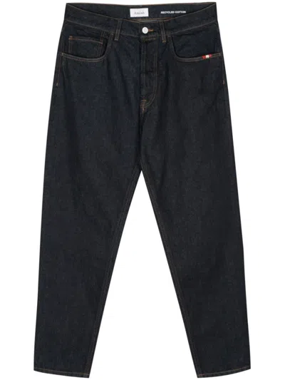Amish Dark Blue Regular Fit Denim Jeans