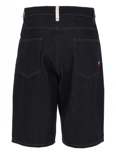 Amish Men's Mini Denim Shorts In Black