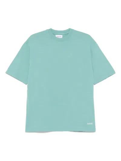 Amish Micro Logo Jersey T-shirt In Green