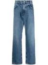 Amish Mid-rise Loose-fit Jeans In Blue