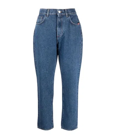 Amish Multi-pocket Jeans In Blue
