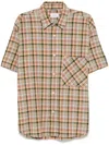 Amish Multicolor Checkered Cotton Shirt With Pocket