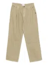 Amish Nogend Pleated Trousers In Neutral