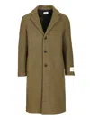 Amish Oversized Wool Blend Coat Coats Green In Brown
