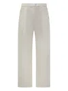 Amish Pant Pleated Pocket Pants In Neutral