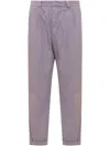 Amish Pleated Trousers In Purple