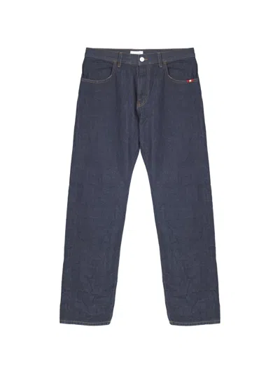 Amish Selvedge Crinkled Jeans In Blue