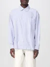 Amish Striped Oxford Shirt Shirts Blue In Blue