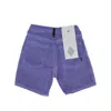 Amish Short Men's Jeans Bermuda Bernie Bull Spray Dyed Purple In Purple
