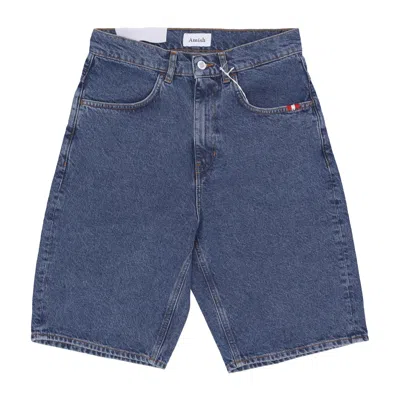 Amish Short Men's Jeans Bermuda Tommy Denim Stone Wash