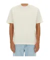 Amish Off White Solid Crew Neck T-shirt In White