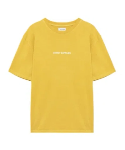 Amish Short-sleeved T-shirt In Yellow