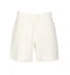 Amish Short Men's Bermuda Shorts Bernie Bull Sw Ecru In White