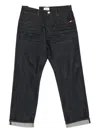 Amish Straight-leg Denim Jeans With Five-pocket Design In Black