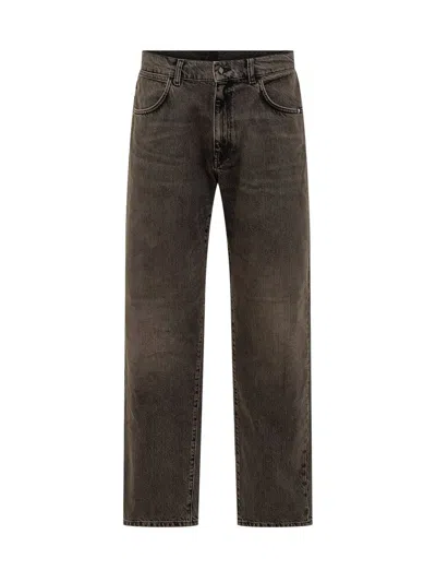 Amish Straight Leg Jeans In Brown