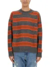 Amish Striped Crewneck Jumper In Multi