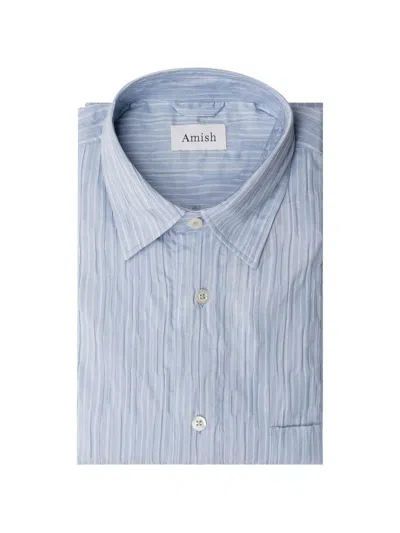 Amish Striped Shirt In Blue