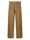 Amish Super Knee Jeans In Brown