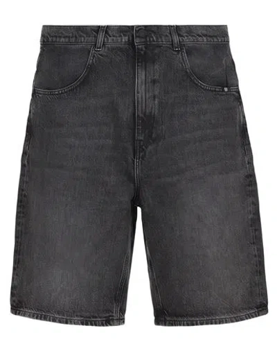 Amish Supplies Man Denim Shorts Black Size 27 Cotton In Purple