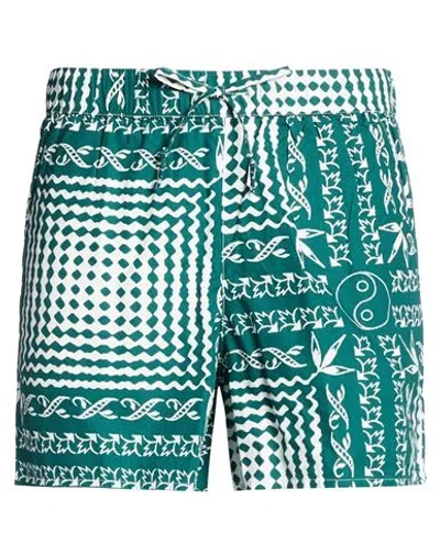 Amish Supplies Man Shorts & Bermuda Shorts Emerald Green Size Xs Cotton