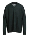 Amish Supplies Man Sweater Dark Green Size Xl Acrylic, Mohair Wool, Polyamide In Gold