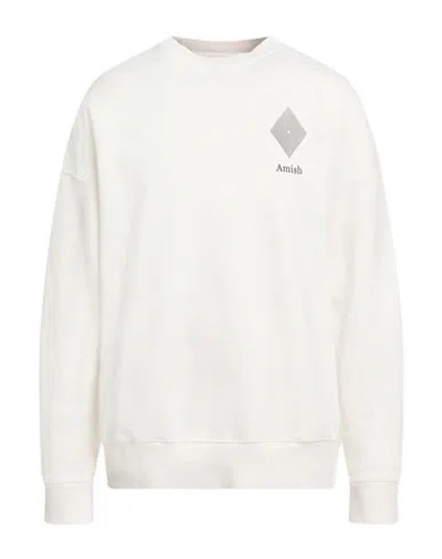 Amish Supplies Man Sweatshirt Off White Size L Cotton