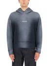 Amish Cotton Hoodie Sweatshirts Black In Gray
