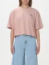 Amish T-shirt For Woman Amd093cg45xxxx Grey Pink In Pink