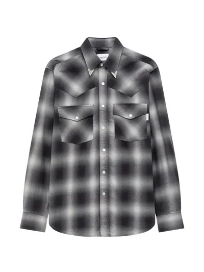 Amish Texaco Check-pattern Western Shirt In Black