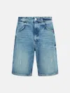 Amish 'tommy' Bermuda Shorts In Light Blue Denim In Blue