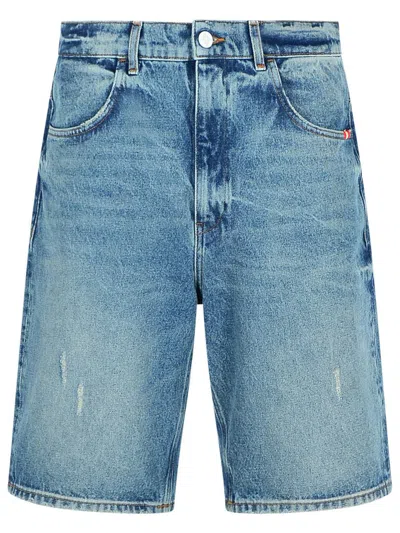 Amish 'tommy' Bermuda Shorts In Light Blue Denim