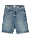 Amish Denim Bermuda Shorts In Blue