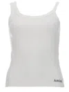 Amish Top "asymmetric" Con Micro Logo In White
