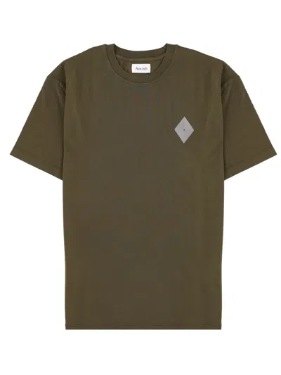 Amish T-shirt Con Logo In Green