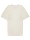 Amish T-shirt Con Micro Logo In White