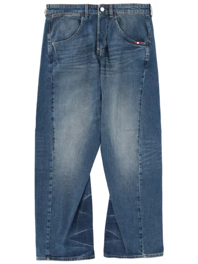 Amish Classic Denim Jeans For Men In Blue