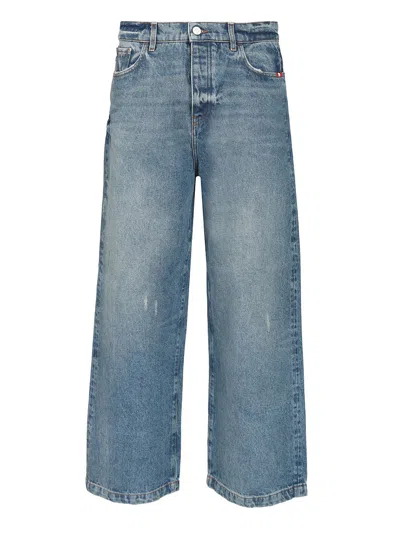 Amish Wide Leg Jeans Trousers Blue