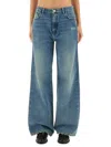 Amish Wider Dust Jeans In Blue