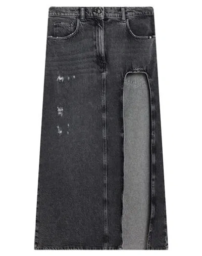 Amish Woman Maxi Skirt Black Size 28 Cotton