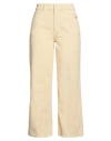 Amish Woman Pants Cream Size 29 Cotton In Neutral