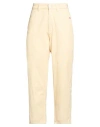 Amish Woman Pants Pastel Yellow Size 30 Cotton In Yellow
