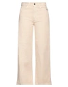Amish Woman Pants Sand Size 30 Cotton In Beige