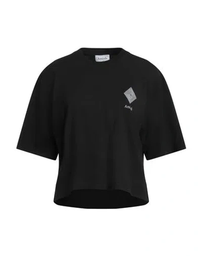 Amish Woman T-shirt Black Size M Cotton In Black