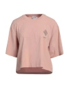 Amish T-shirt For Woman Amd093cg45xxxx Grey Pink In Pink
